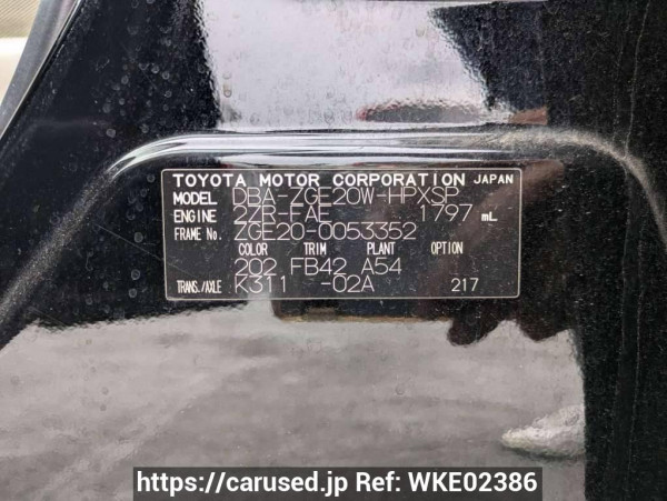 Used 2010 AT toyota wish ZGE20W Image[10]