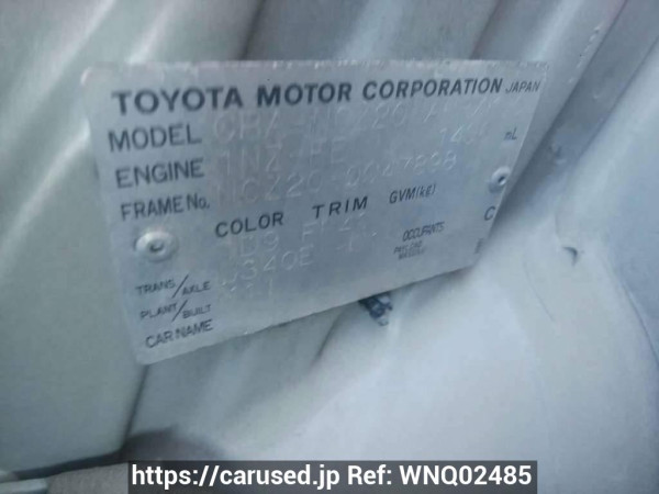 Used 2004 AT toyota raum NCZ20 Image[10]