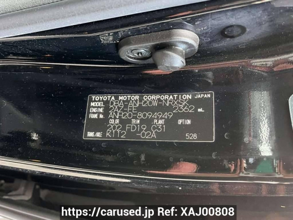 Used 2010 AT toyota vellfire ANH20W Image[10]
