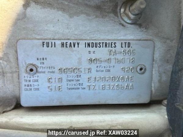 Used 2004 AT subaru forester SG5 Image[10]
