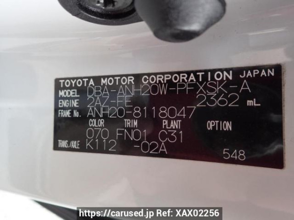 Used 2010 AT toyota alphard ANH20W Image[9]