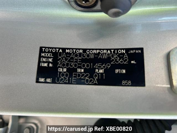 Used 2004 AT toyota harrier ACU30W Image[10]