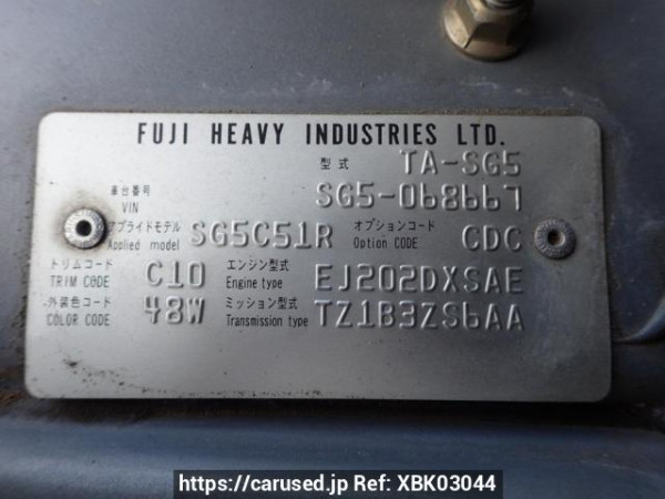 Used 2004 AT subaru forester SG5 Image[8]