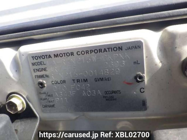 Used 2004 AT toyota hilux-surf RZN215W Image[10]