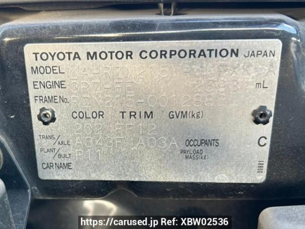 Used 2004 AT toyota hilux-surf RZN215W Image[10]