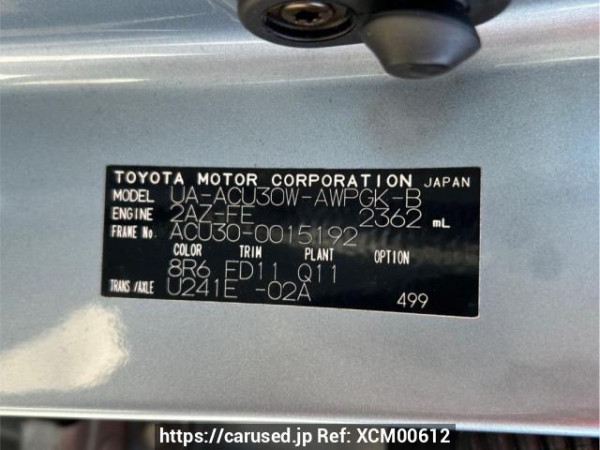 Used 2004 AT toyota harrier ACU30W Image[10]