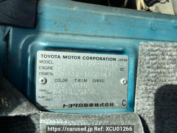 Used 2002 AT toyota hiace-van RZH112V Image[10]
