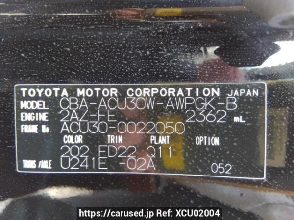 Used 2004 AT toyota harrier ACU30W Image[10]