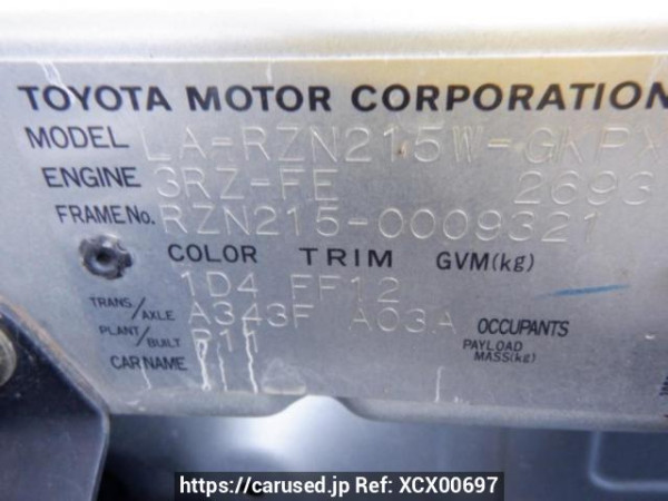 Used 2003 AT toyota hilux-surf RZN215W Image[10]