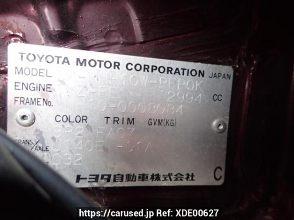 Used 2002 AT toyota alphard MNH10W Image[8]