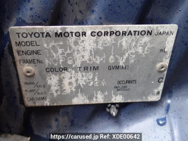 Used 2003 AT toyota sienta NCP81G Image[10]