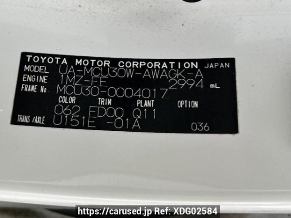Used 2003 AT toyota harrier MCU30W Image[10]