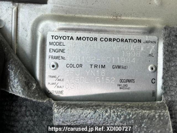 Used 2003 AT toyota hiace-van RZH102V Image[10]