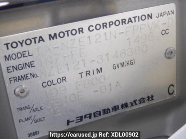Used 2002 AT toyota corolla-spacio NZE121N Image[10]
