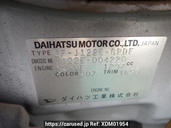 Used 2001 AT toyota cami J122E Image[8]