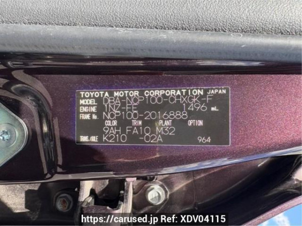 Used 2010 AT toyota ractis NCP100 Image[10]