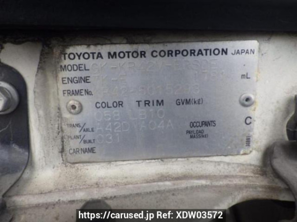 Used 2003 AT toyota townace-van KR42V Image[10]