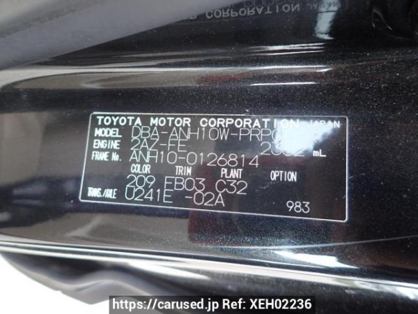Used 2005 AT toyota alphard ANH10W Image[8]