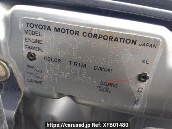 Used 2003 AT toyota hilux-surf RZN215W Image[10]