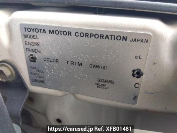 Used 2003 AT toyota hilux-surf RZN215W Image[10]