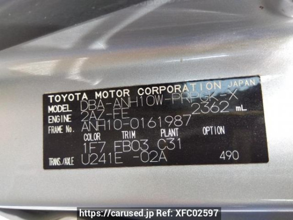 Used 2006 AT toyota alphard ANH10W Image[11]