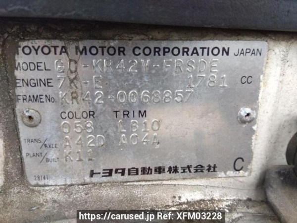Used 2001 AT toyota liteace-van KR42V Image[11]