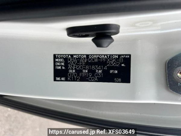 Used 2011 AT toyota alphard ANH20W Image[11]