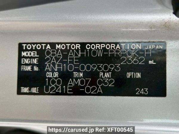 Used 2004 AT toyota alphard ANH10W Image[10]