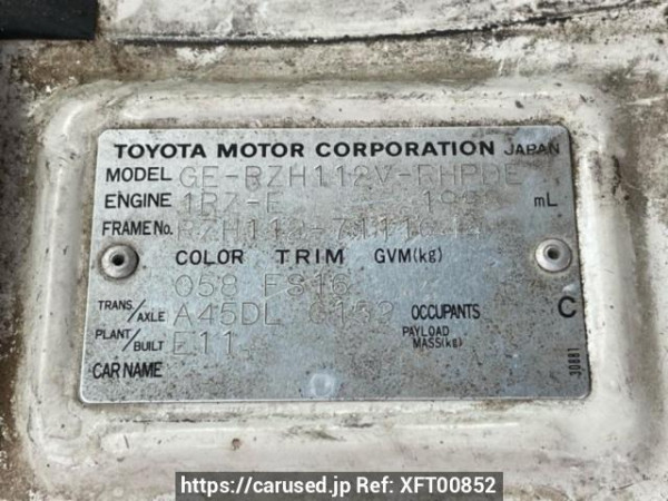 Used 2003 AT toyota hiace-van RZH112V Image[10]