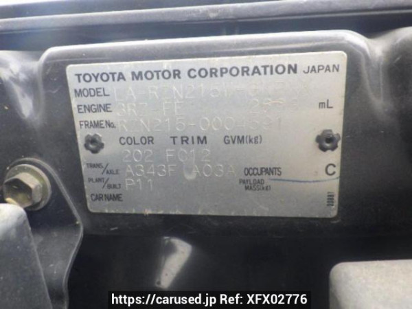 Used 2003 AT toyota hilux-surf RZN215W Image[9]