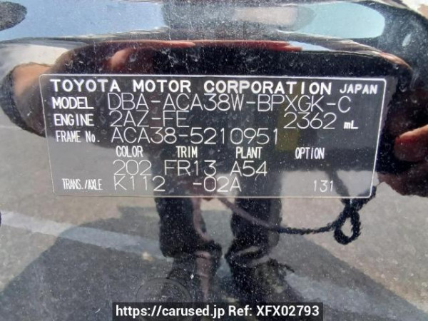 Used 2011 AT toyota vanguard ACA38W Image[9]