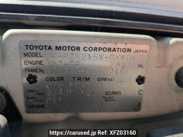 Used 2003 AT toyota hilux-surf RZN215W Image[10]