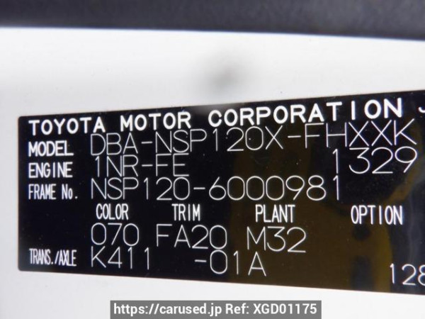 Used 2010 AT subaru trezia NSP120X Image[10]