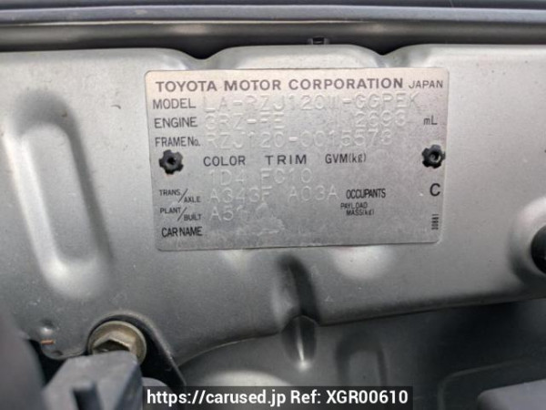 Used 2003 AT toyota land-cruiser-prado RZJ120W Image[11]