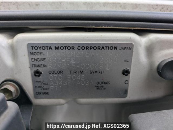 Used 2003 AT toyota hilux-surf RZN215W Image[10]