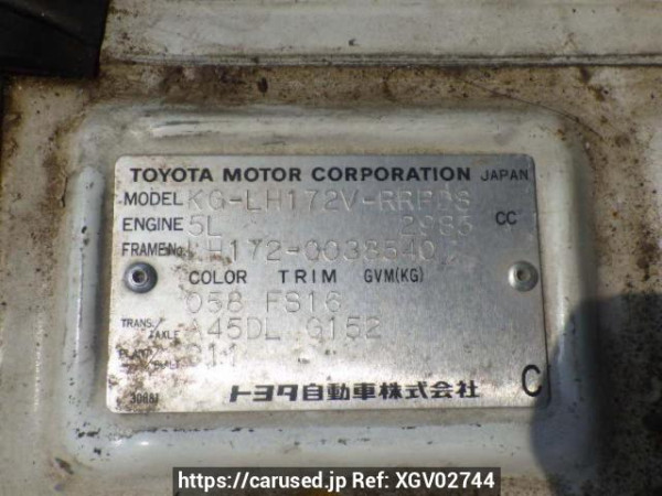 Used 2000 AT toyota hiace-van LH172V Image[10]