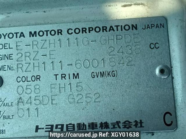 Used 1998 AT toyota hiace-van RZH111G Image[10]