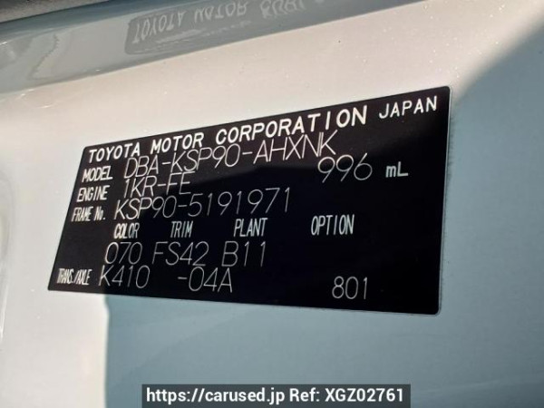 Used 2010 AT toyota vitz KSP90 Image[10]