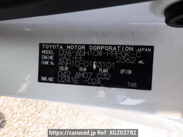 Used 2005 AT toyota alphard ANH10W Image[13]