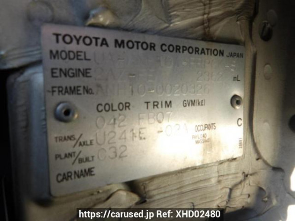 Used 2003 AT toyota alphard ANH10W Image[8]