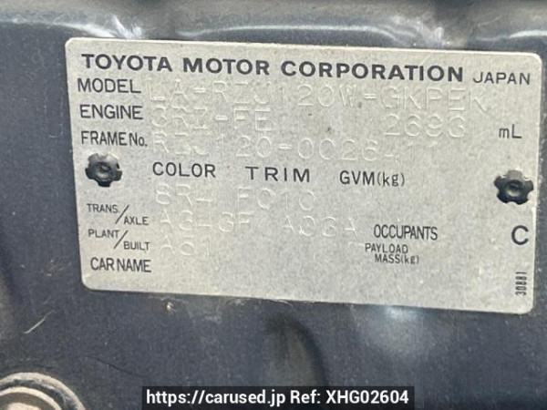 Used 2003 AT toyota land-cruiser-prado RZJ120W Image[10]
