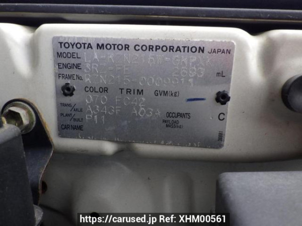 Used 2004 AT toyota hilux-surf RZN215W Image[11]