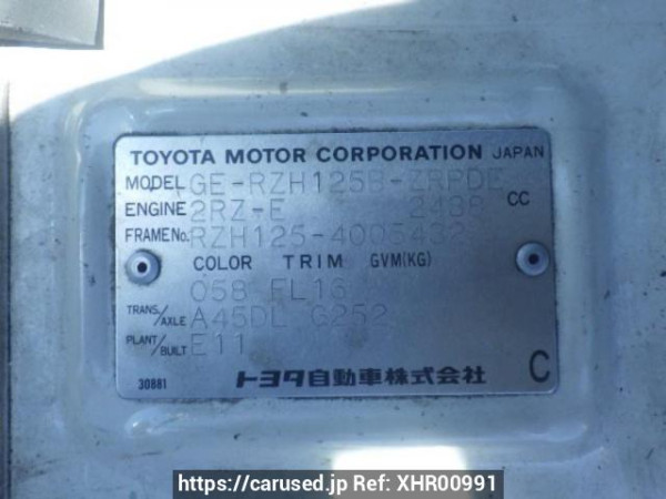 Used 2001 AT toyota hiace-commuter RZH125B Image[10]