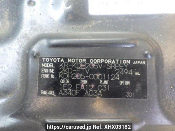 Used 2004 AT toyota hiace-van KDH205V Image[10]