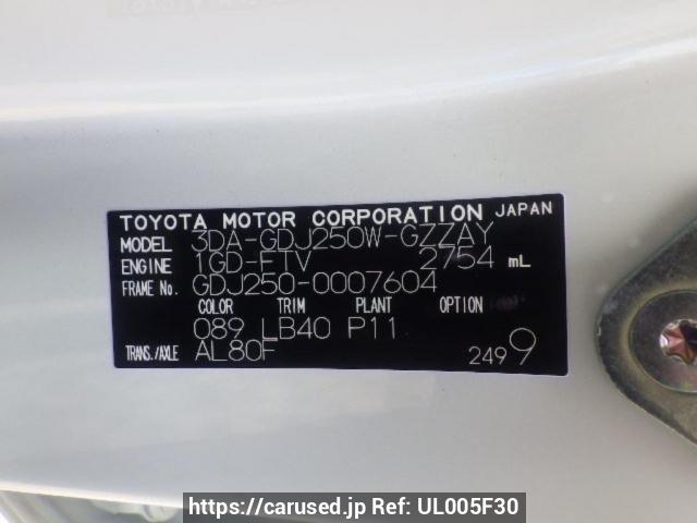 Buy Used 2024 Toyota Land Cruiser 250 GDJ250W (UL005F30) - Carused.jp