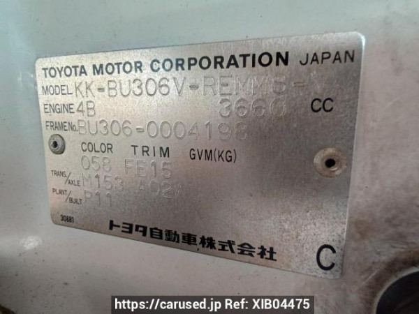 Used 2001 MT toyota dyna-route-van BU306V Image[10]