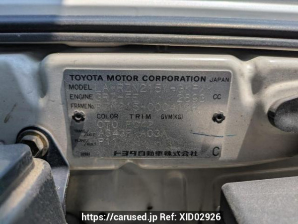 Used 2003 AT toyota hilux-surf RZN215W Image[10]