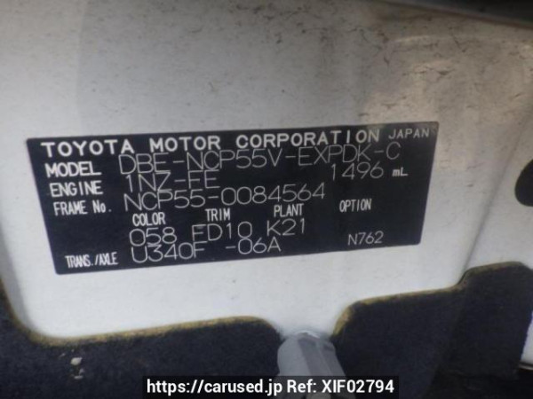 Used 2010 AT toyota probox-van NCP55V Image[10]