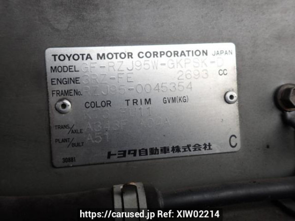 Used 2001 AT toyota land-cruiser-prado RZJ95W Image[8]