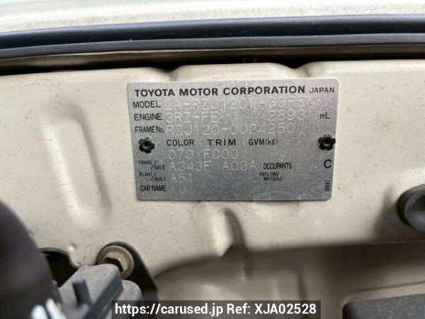 Used 2004 AT toyota land-cruiser-prado RZJ120W Image[10]